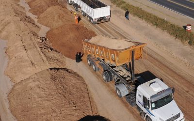Schiaretti supervisó el avance de obra en la autovía de ruta C-45.