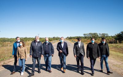 Schiaretti recorrió una obra de mejora de la ruta 11, entre Coronel Baigorria y Estación Río Seco