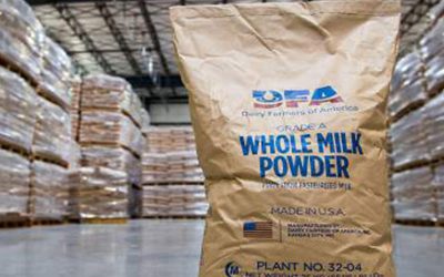 Mejora el precio internacional de la leche en polvo.