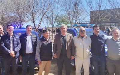 Busso defendió al campo, y entregó maquinarias, aportes y patrullas