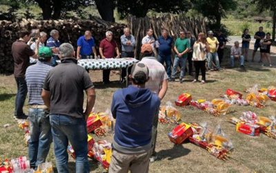 Incendios: Busso entregó equipamiento, materiales y aportes a productores afectados en Las Palmas